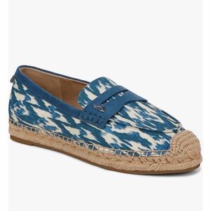 Sam Edelaman Kai 2 Espadrille Loafers In Blue Lapis Multi Size 6M